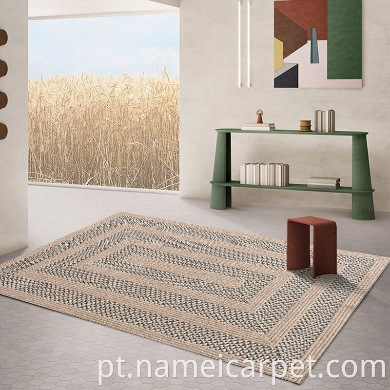 Big Large Size Wool Braided Living Room Rug